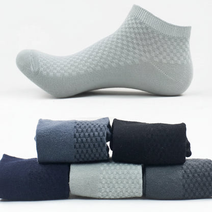 Chaussettes Courtes en Fibre de Bambou — Lot de 5