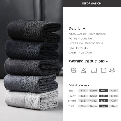 Chaussettes en Fibre de Bambou — Lot de 10
