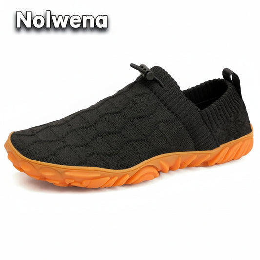 Chaussures minimalistes Slip-On noir sans lacets