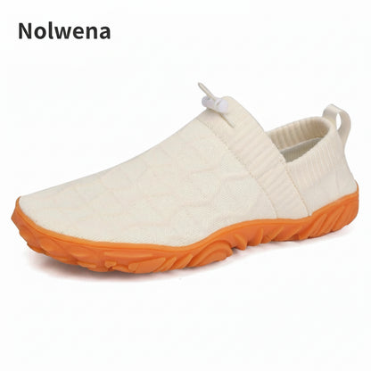 Chaussures minimalistes Slip-On beige sans lacets