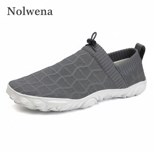 Chaussures minimalistes Slip-On gris sans lacets