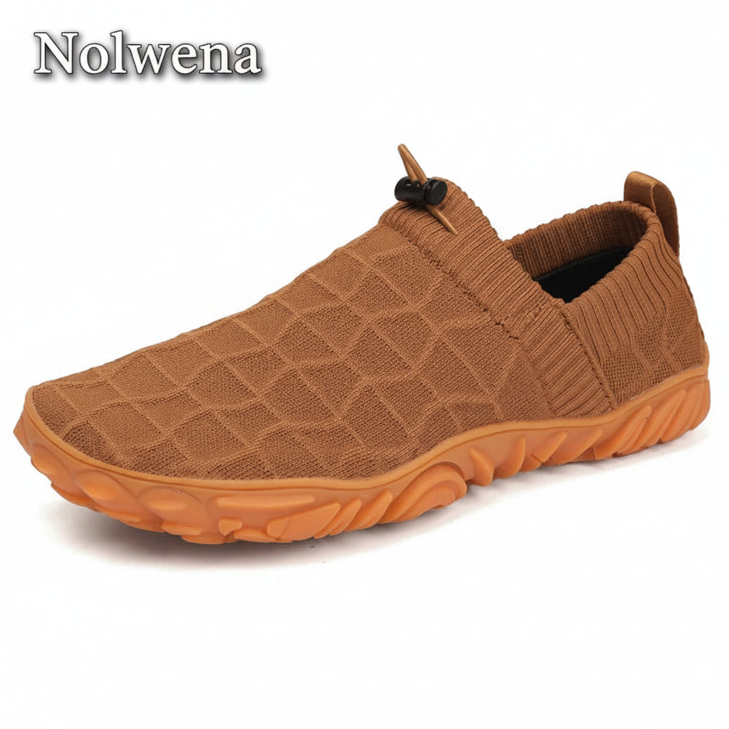 Chaussures minimalistes Slip-On marron sans lacets