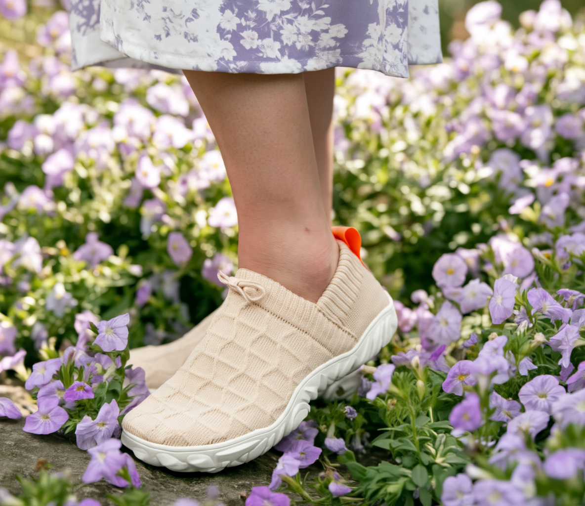 Chaussures Minimalistes Slip-On — Beige